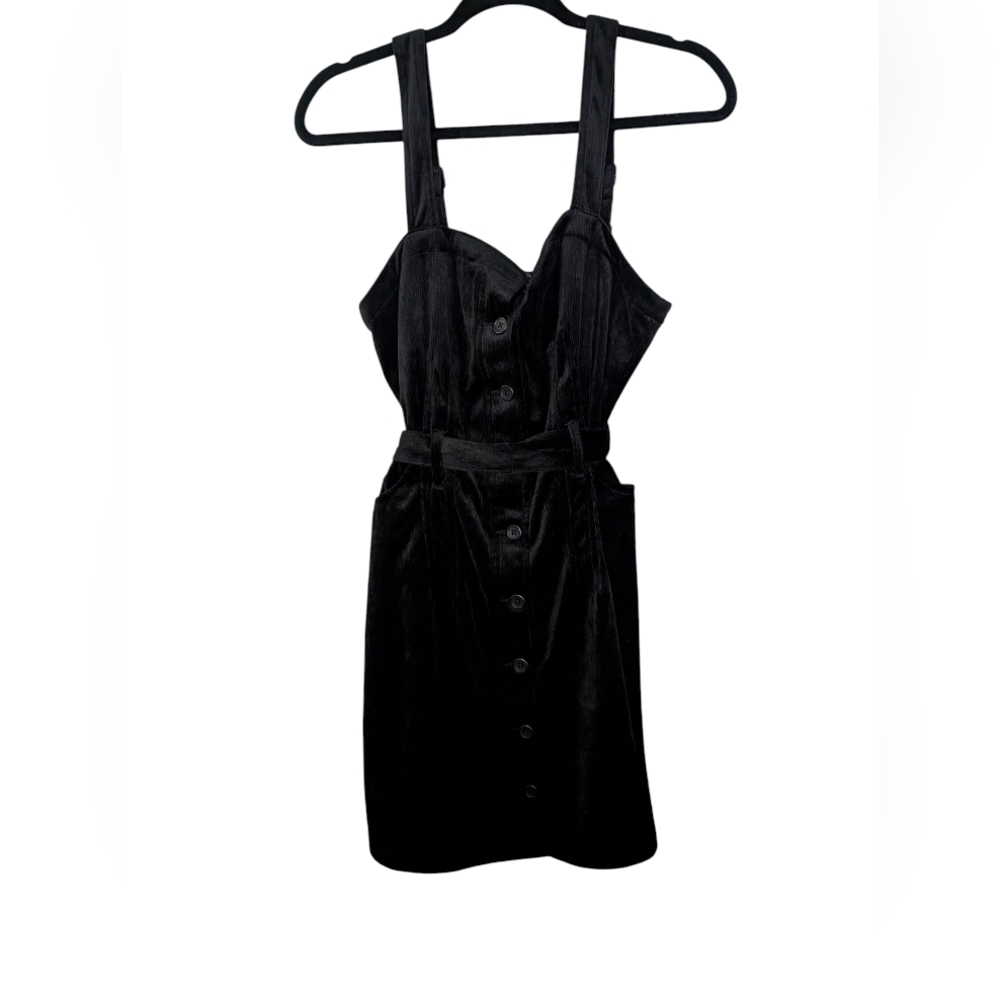 Rewash Black Corduroy Dress